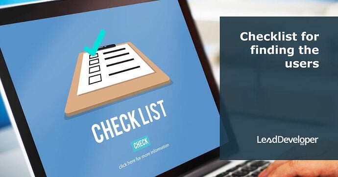Checklist-for-finding-the-users