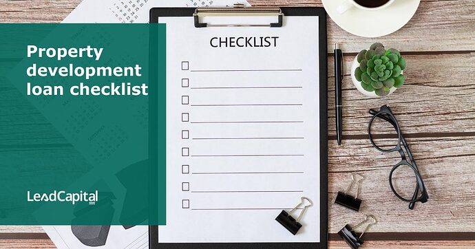 Property-development-loan-checklist