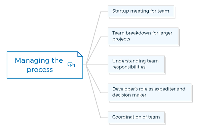 Managing the process