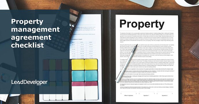 Property-management-agreement-checklist