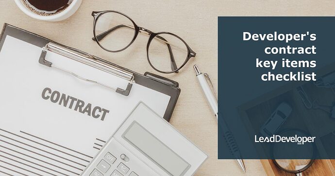 Developer's-contract-key-items-checklist
