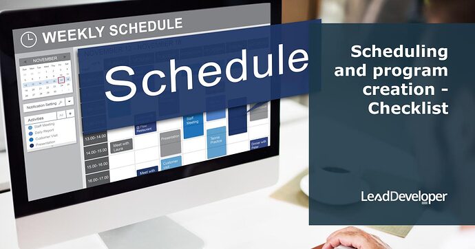 Scheduling-and-program-creation-Checklist