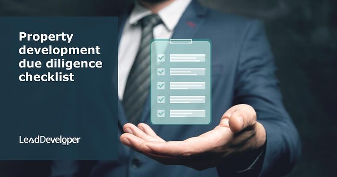 Property-development-due-diligence-checklist