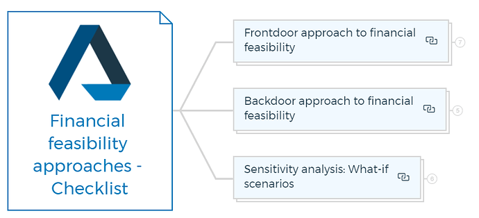 Financial feasibility approaches - Checklist