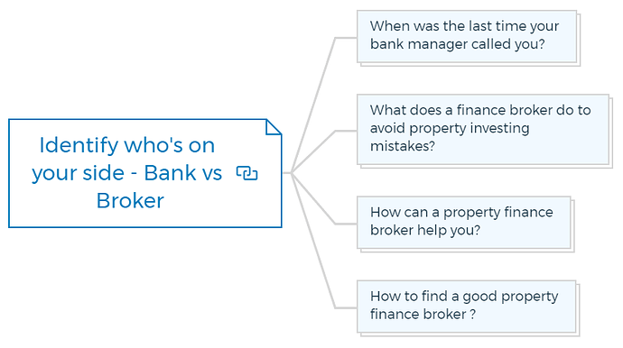 Identify who's on your side - Bank vs Broker