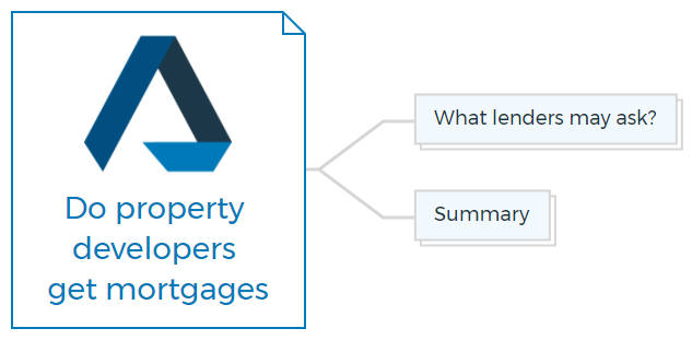 Do property developers get mortgages