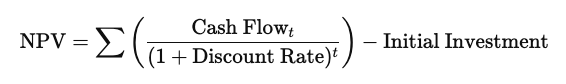 NPV formula